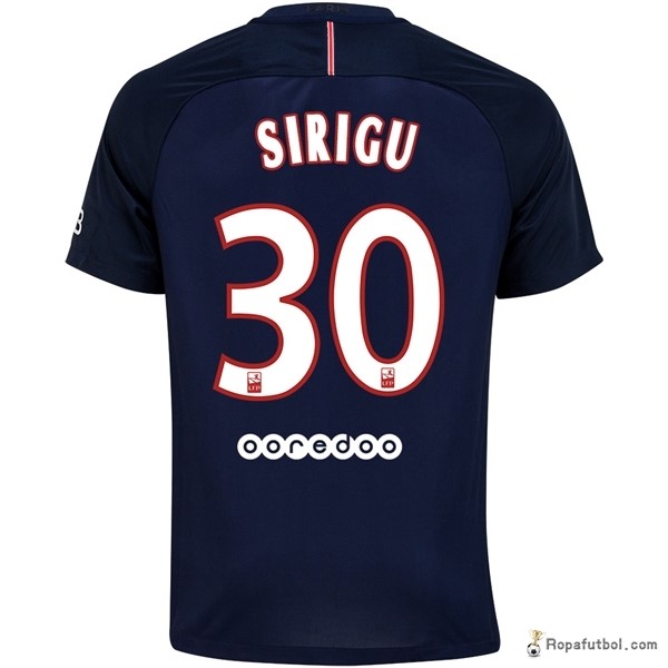 Camiseta Paris Saint Germain Replica Primera Ropa Sirigu 2016/17 Azul